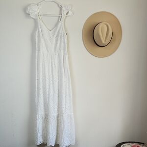 Sincerely Jules White Eyelet Maxi Dress
